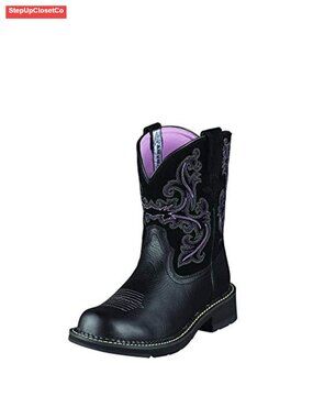 Suede Leather Western Boot Round Toe 8in Shaft Slip-On Casual Work